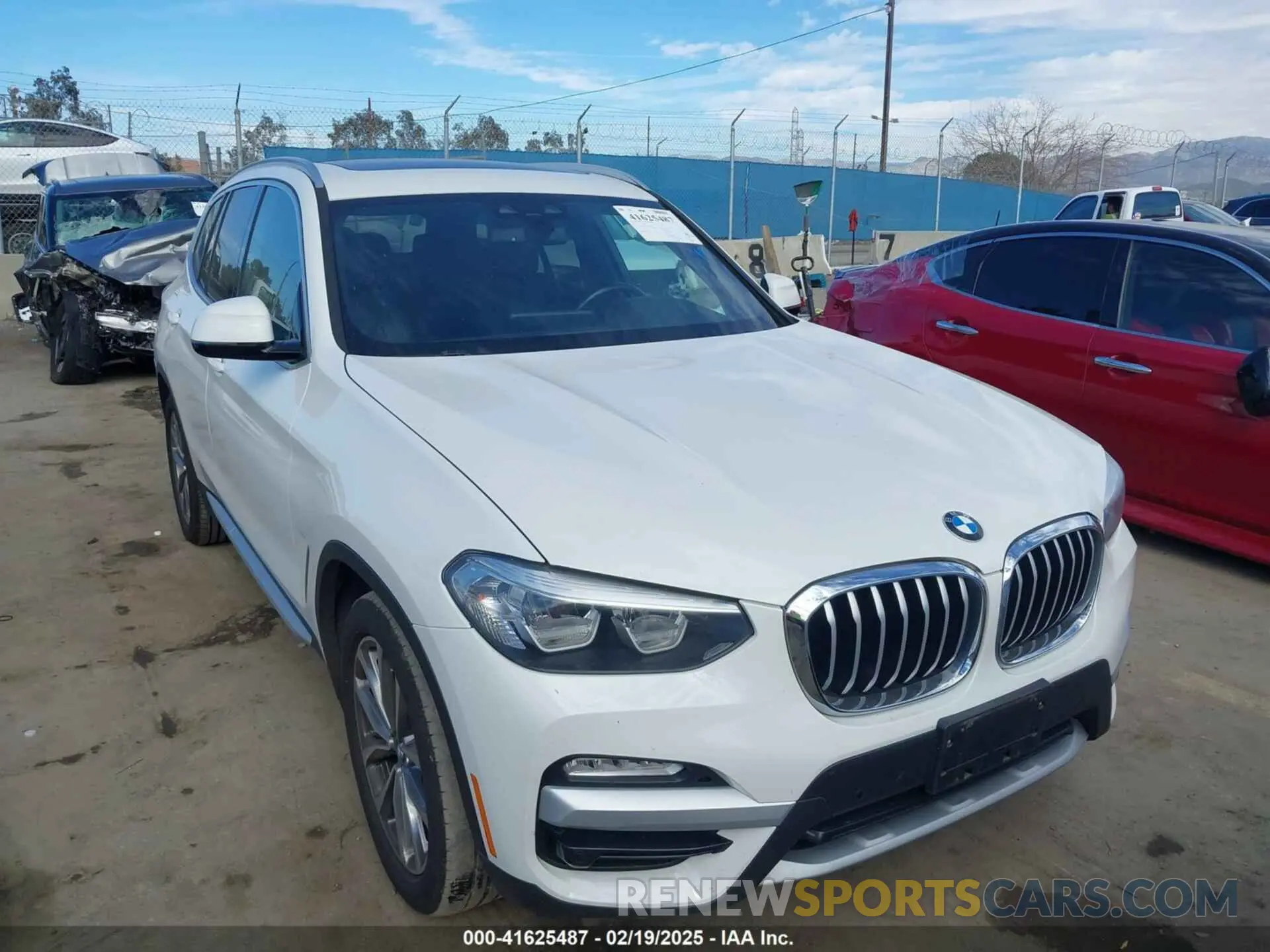 1 fotografías del automóvil dañado 5UXTR7C56KLR51192 BMW X3 2019