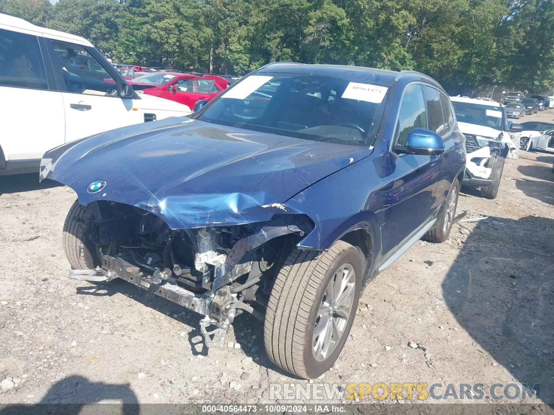 2 fotografías del automóvil dañado 5UXTR7C57KLF34635 BMW X3 2019