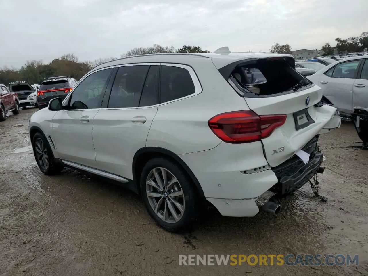 2 fotografías del automóvil dañado 5UXTR7C57KLF37356 BMW X3 2019