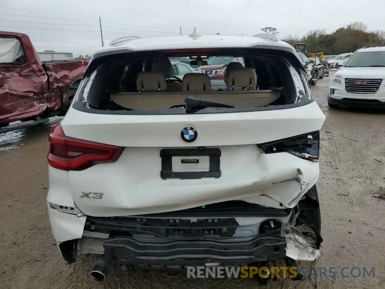 6 fotografías del automóvil dañado 5UXTR7C57KLF37356 BMW X3 2019