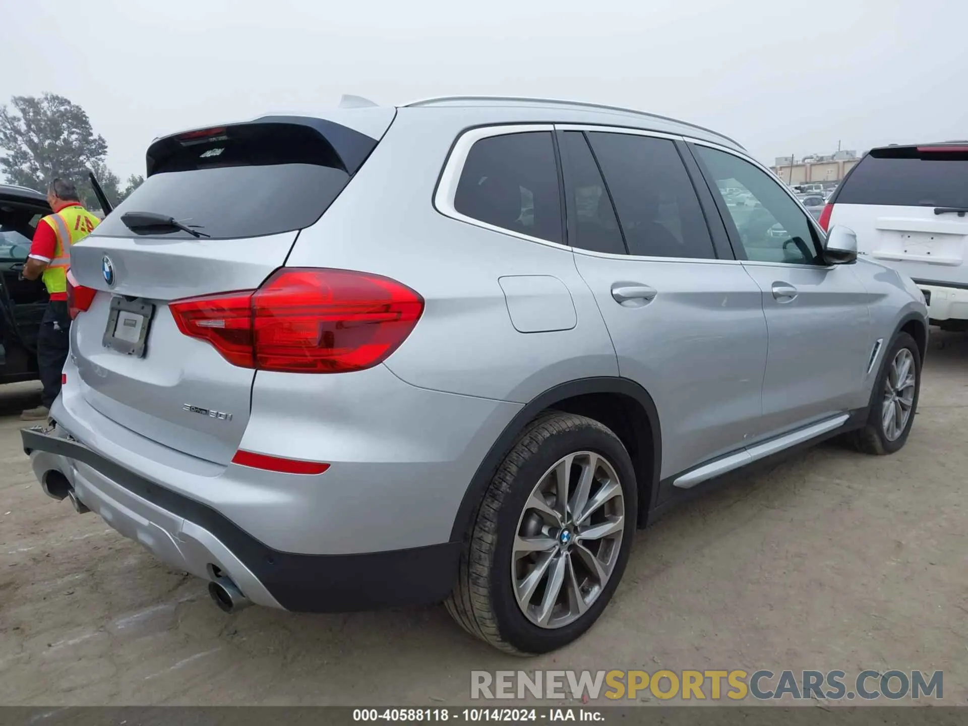 4 fotografías del automóvil dañado 5UXTR7C57KLR51735 BMW X3 2019