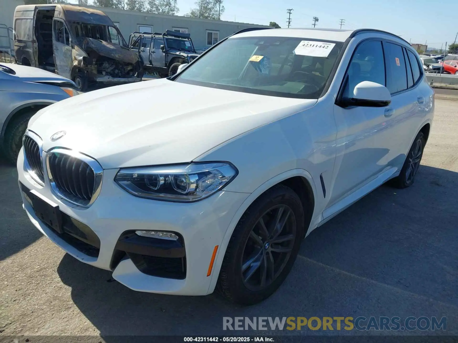 2 fotografías del automóvil dañado 5UXTR7C58KLR46723 BMW X3 2019