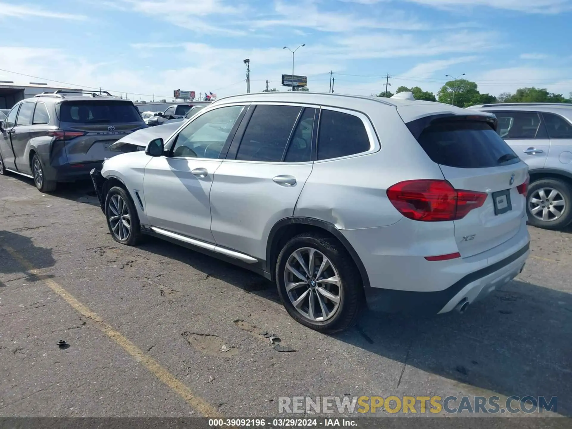 3 fotografías del automóvil dañado 5UXTR7C59KLF29288 BMW X3 2019