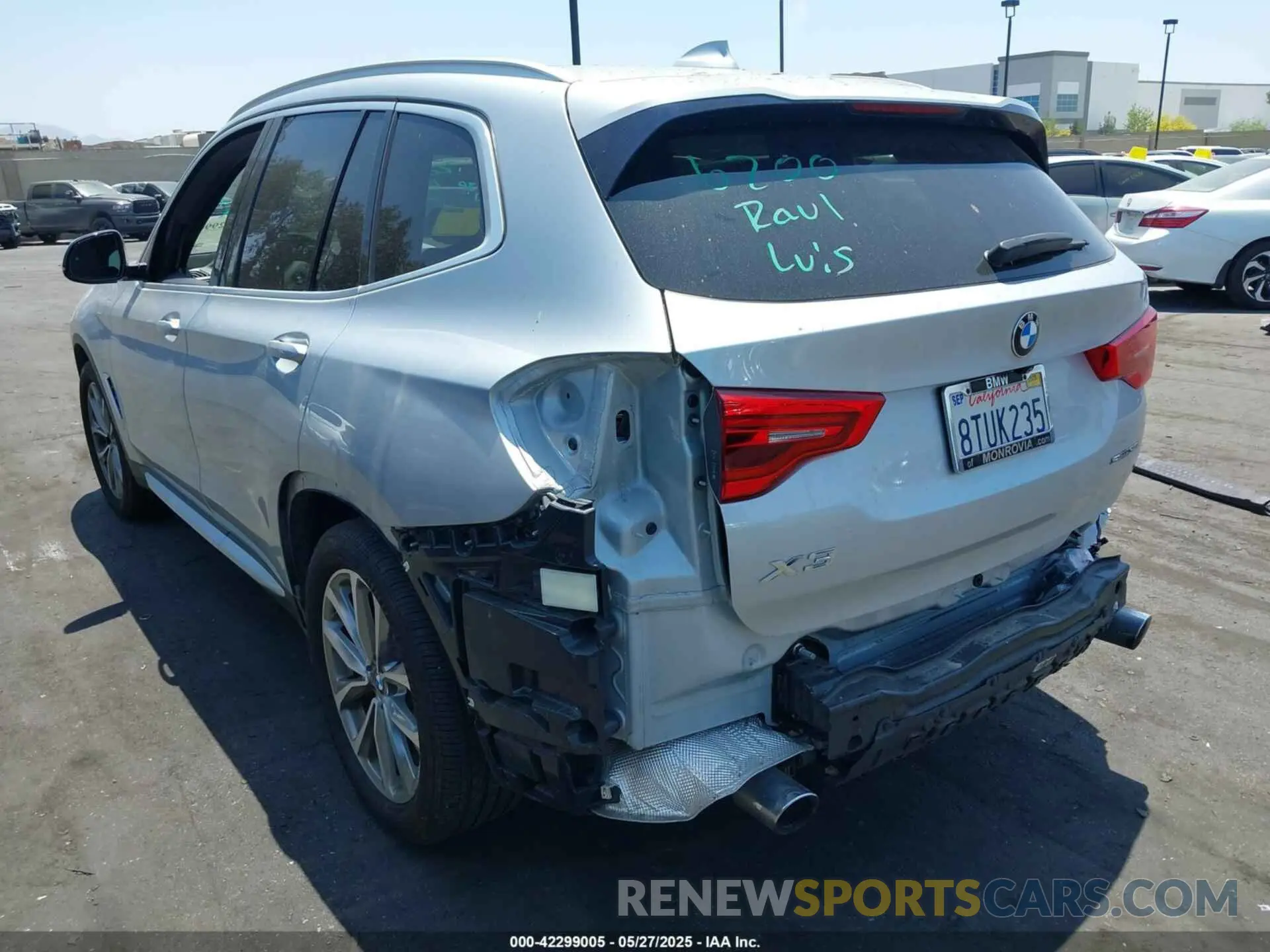 3 fotografías del automóvil dañado 5UXTR7C59KLR51736 BMW X3 2019
