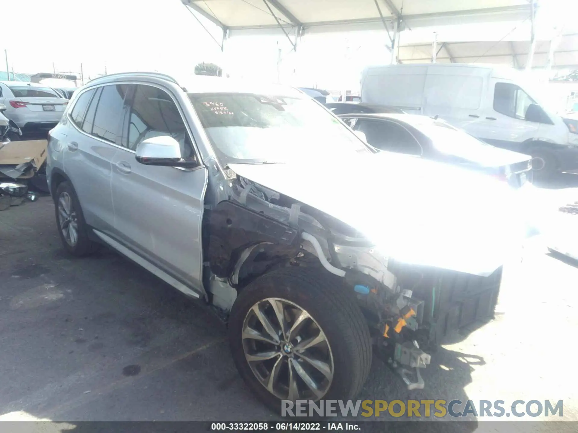 1 fotografías del automóvil dañado 5UXTR7C59KLR53678 BMW X3 2019