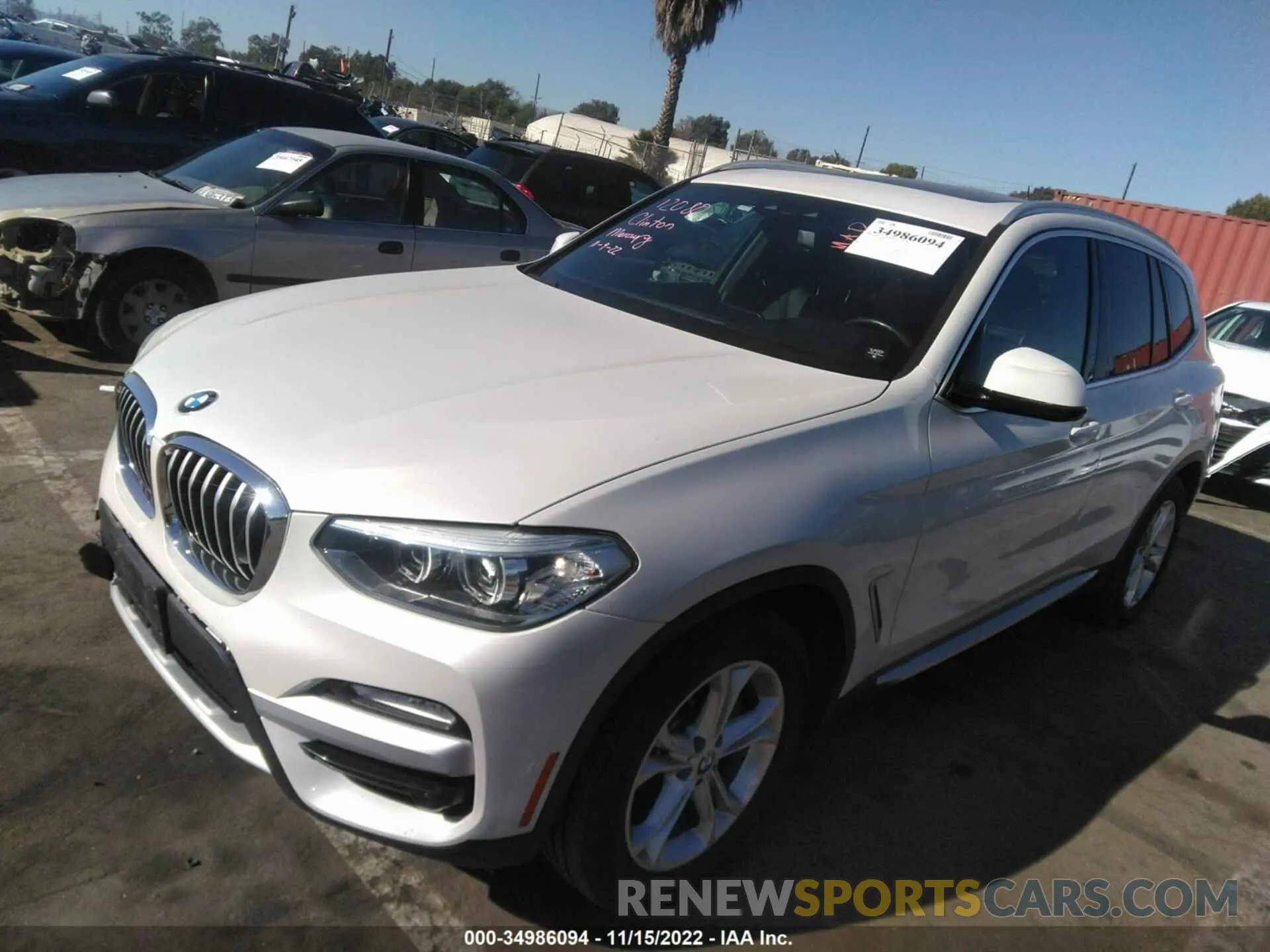 2 fotografías del automóvil dañado 5UXTR7C5XKLE94017 BMW X3 2019