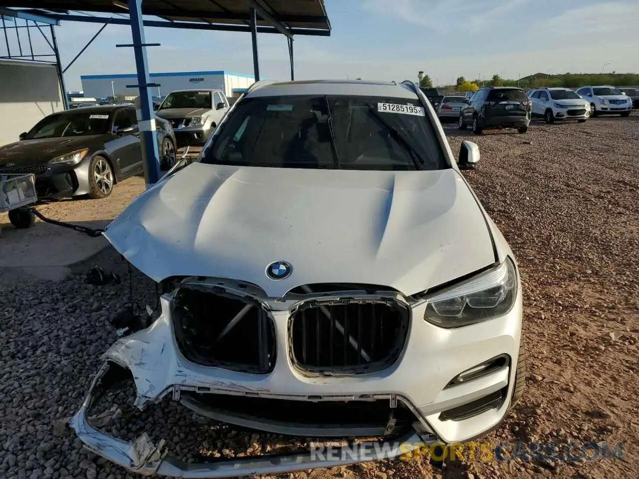 5 fotografías del automóvil dañado 5UXTR7C5XKLR45928 BMW X3 2019