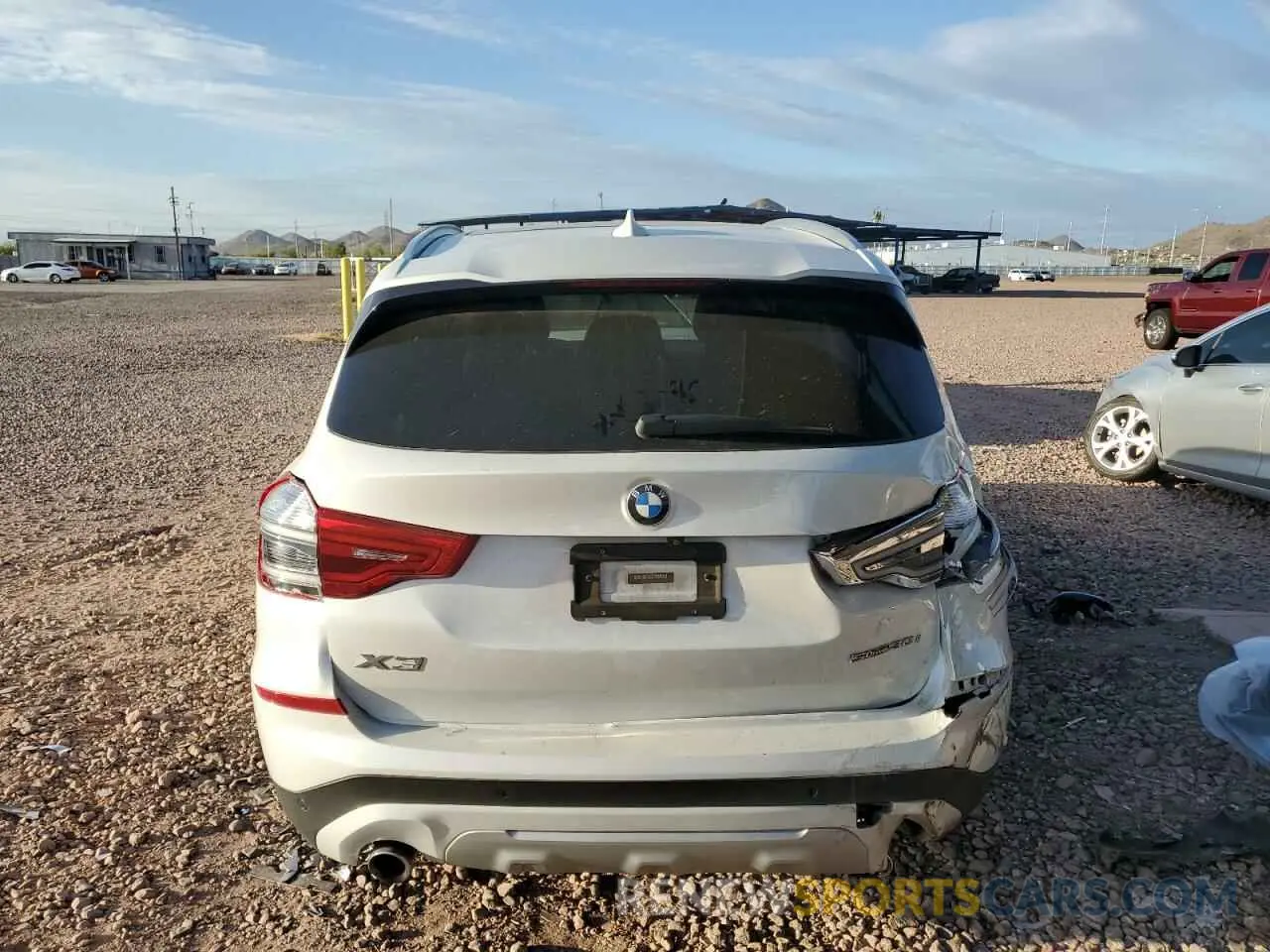 6 fotografías del automóvil dañado 5UXTR7C5XKLR45928 BMW X3 2019