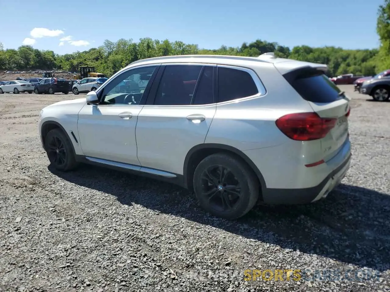 2 fotografías del automóvil dañado 5UXTR9C50KLD90552 BMW X3 2019