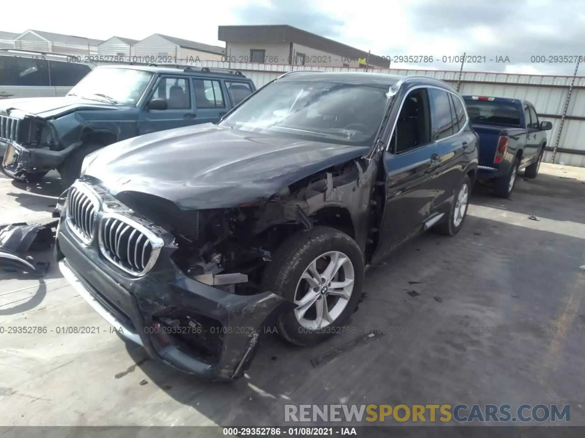 2 fotografías del automóvil dañado 5UXTR9C50KLD92818 BMW X3 2019