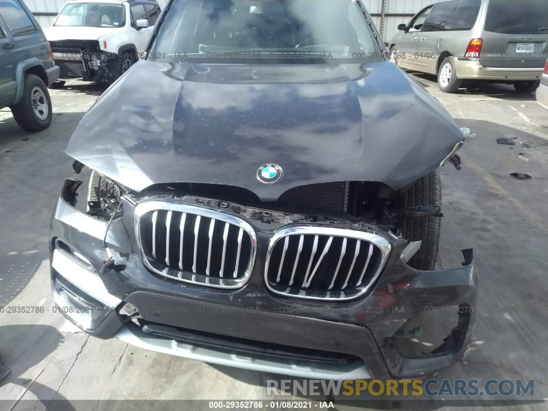 6 fotografías del automóvil dañado 5UXTR9C50KLD92818 BMW X3 2019