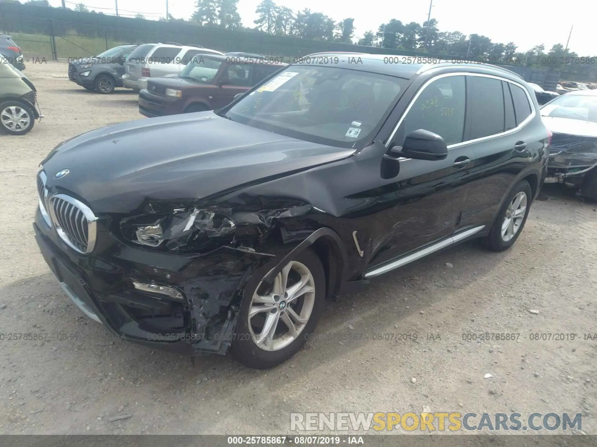 2 fotografías del automóvil dañado 5UXTR9C50KLD94357 BMW X3 2019