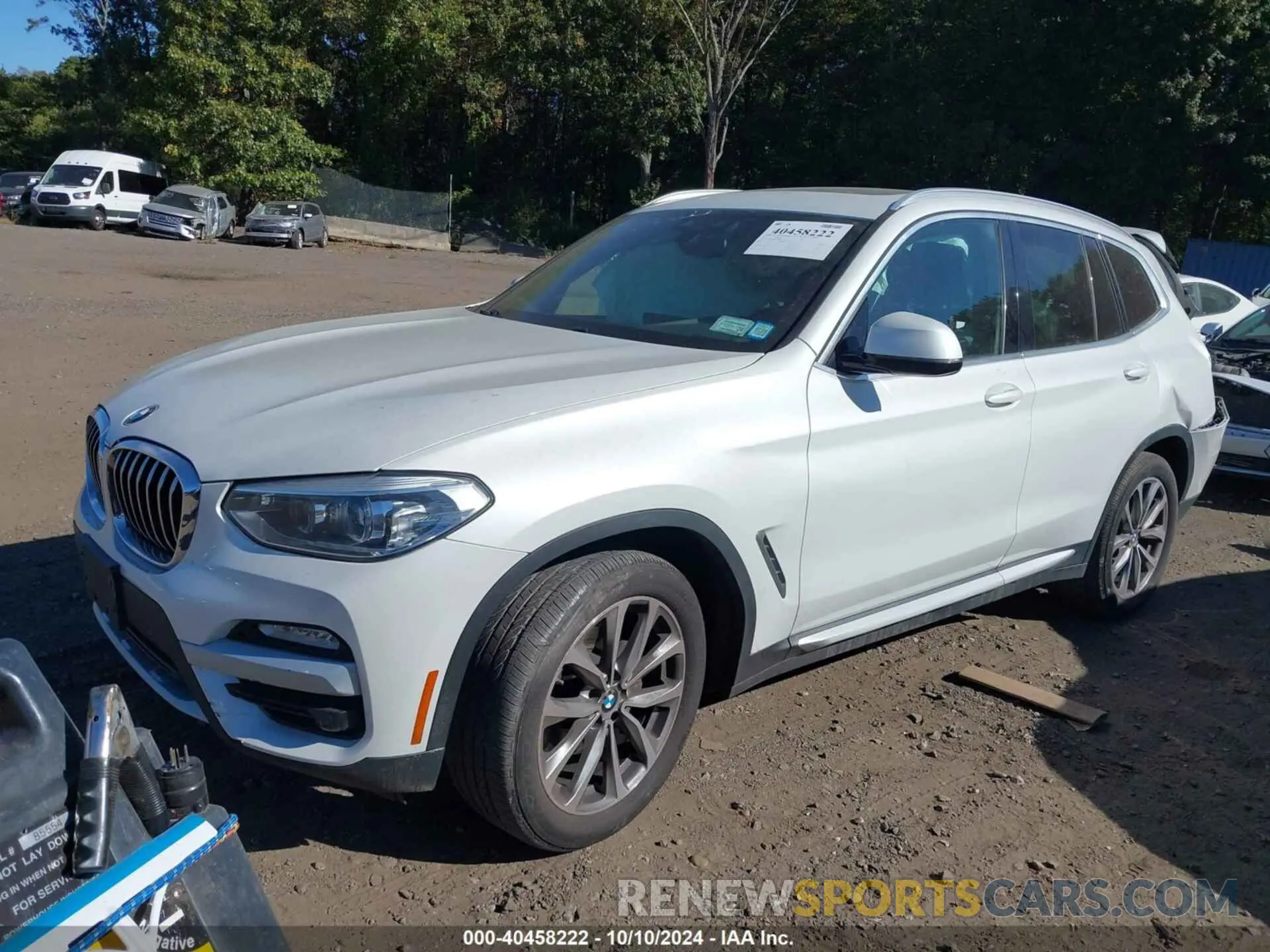2 fotografías del automóvil dañado 5UXTR9C50KLE15689 BMW X3 2019