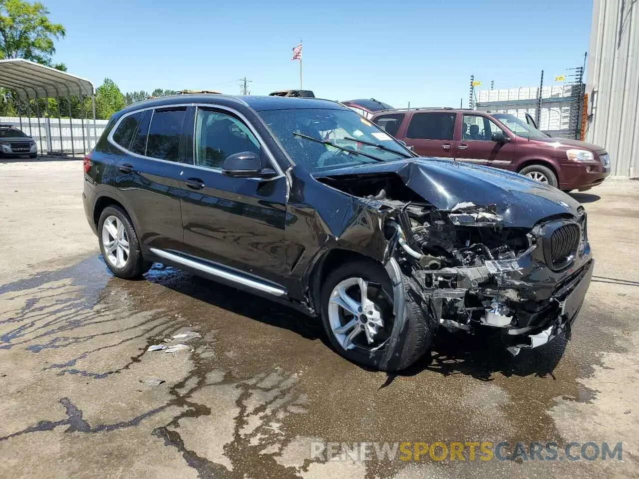 4 fotografías del automóvil dañado 5UXTR9C52KLD90830 BMW X3 2019