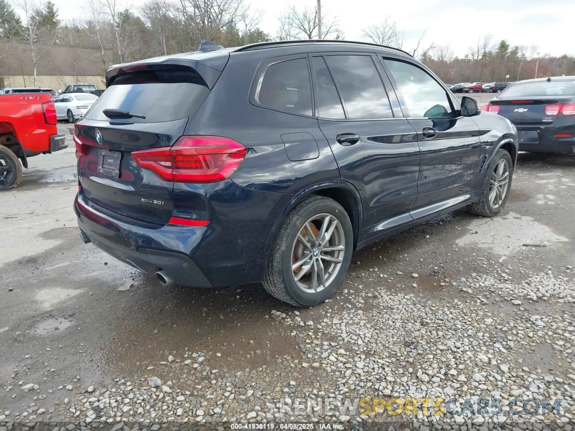 4 fotografías del automóvil dañado 5UXTR9C52KLE20652 BMW X3 2019