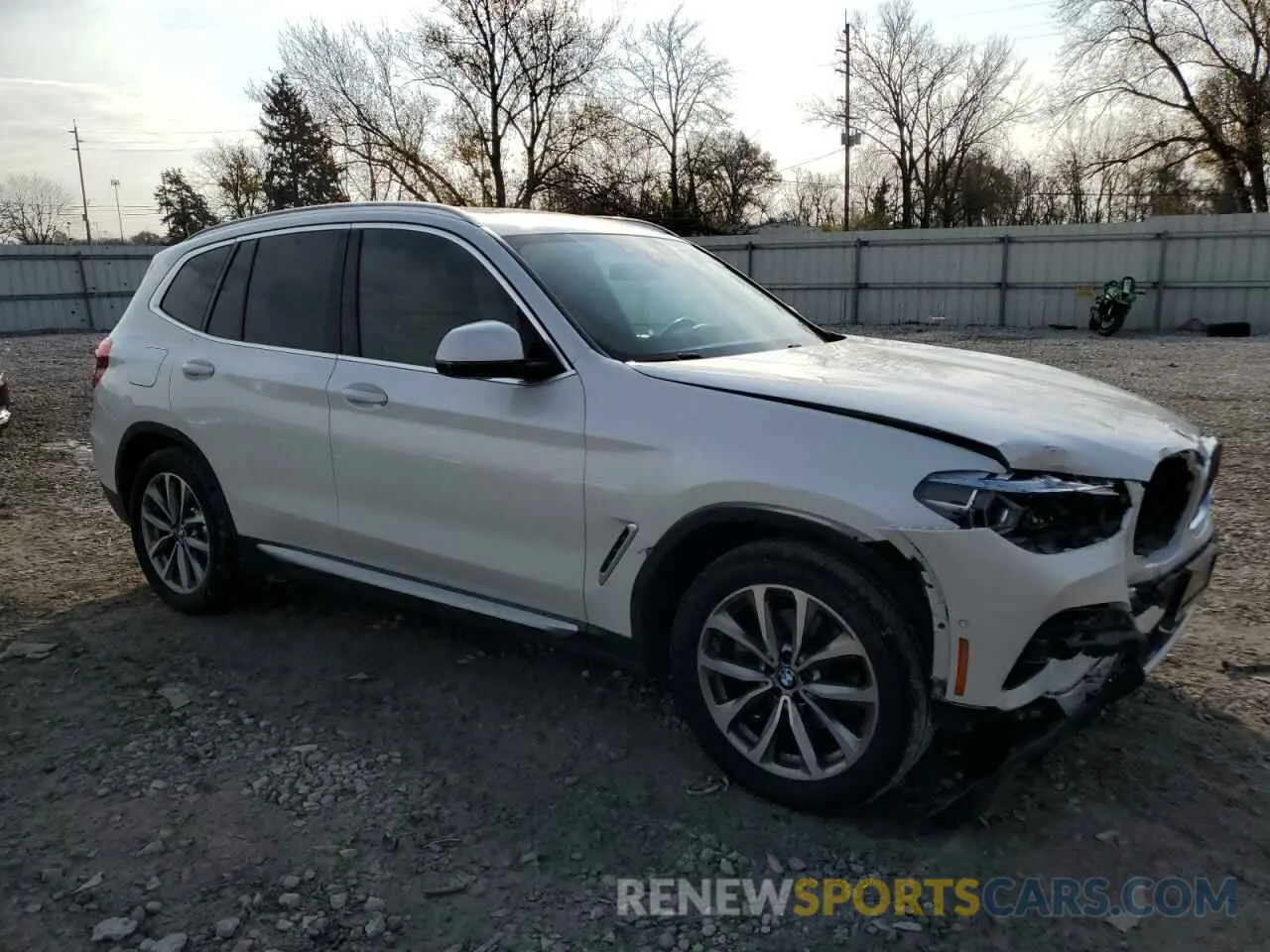 4 fotografías del automóvil dañado 5UXTR9C52KLP87600 BMW X3 2019