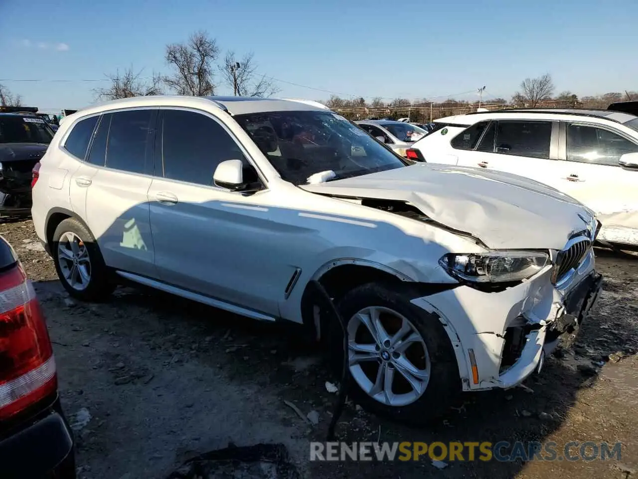4 fotografías del automóvil dañado 5UXTR9C53KLE20658 BMW X3 2019