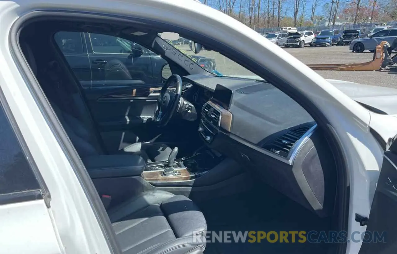 5 fotografías del automóvil dañado 5UXTR9C54KLD95382 BMW X3 2019
