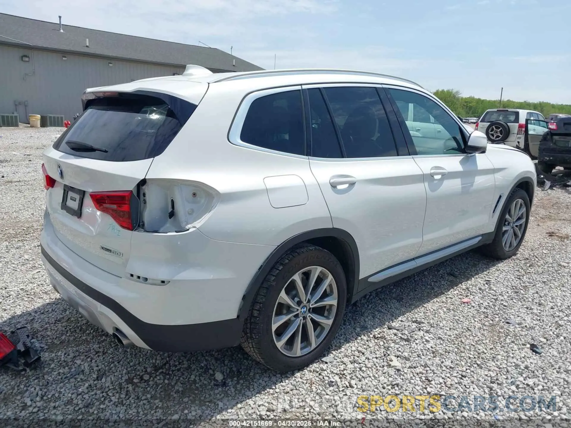 4 fotografías del automóvil dañado 5UXTR9C54KLP92216 BMW X3 2019