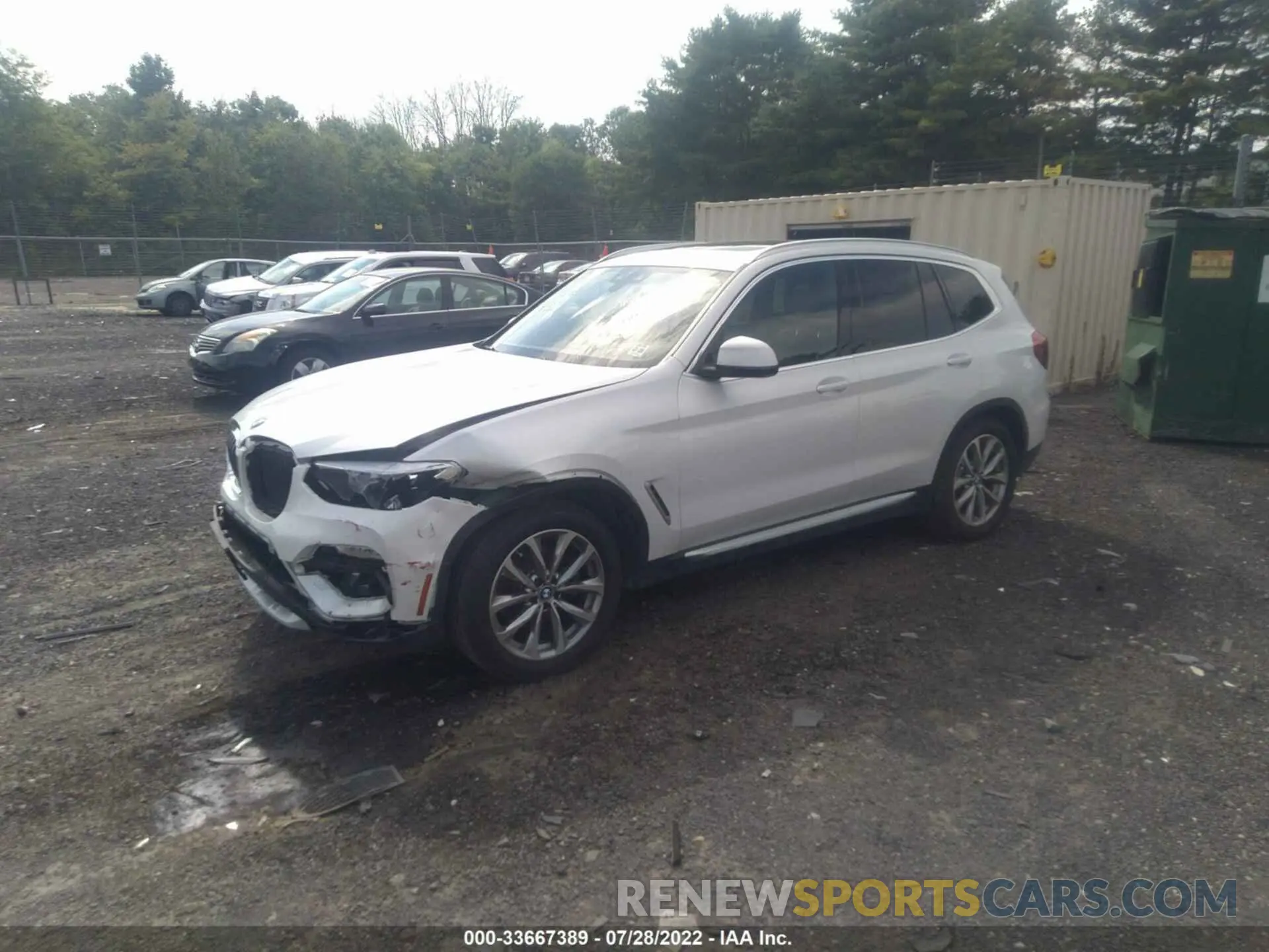 2 fotografías del automóvil dañado 5UXTR9C55KLD92037 BMW X3 2019