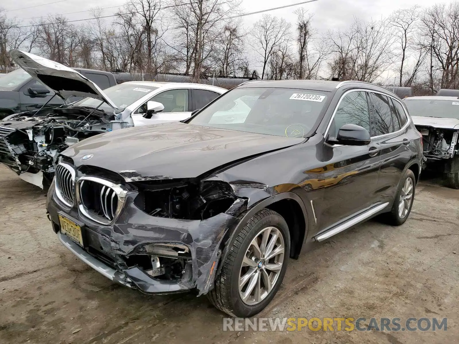 2 fotografías del automóvil dañado 5UXTR9C55KLD94760 BMW X3 2019