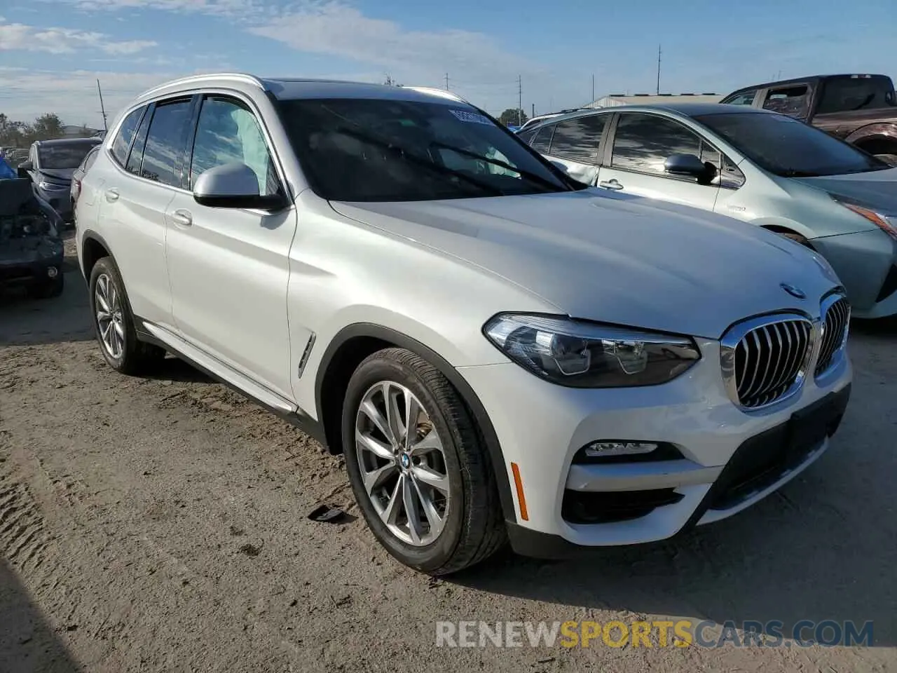 4 fotografías del automóvil dañado 5UXTR9C55KLD95892 BMW X3 2019