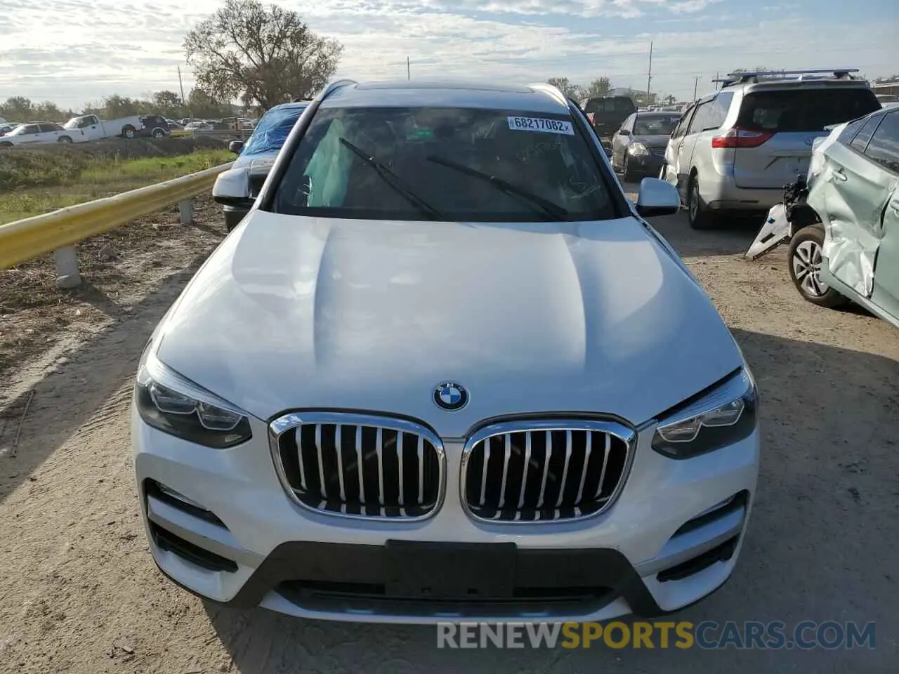 5 fotografías del automóvil dañado 5UXTR9C55KLD95892 BMW X3 2019