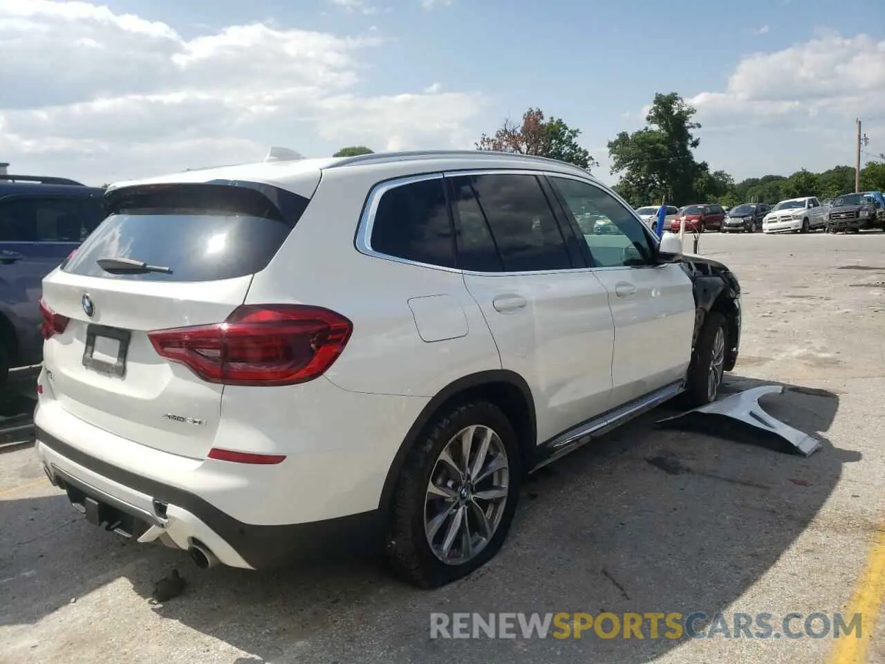 4 fotografías del automóvil dañado 5UXTR9C55KLD97707 BMW X3 2019
