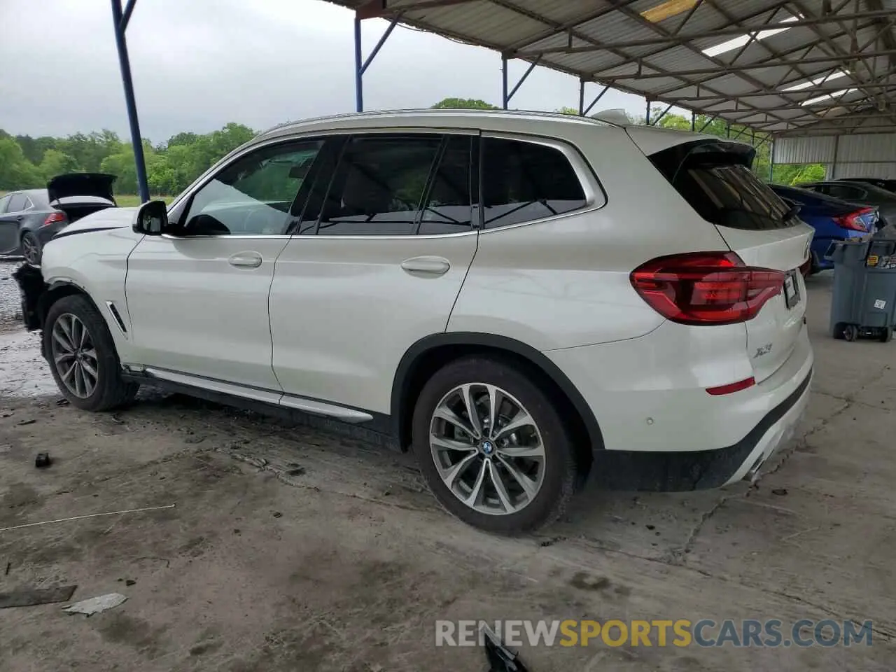 2 fotografías del automóvil dañado 5UXTR9C55KLP95609 BMW X3 2019