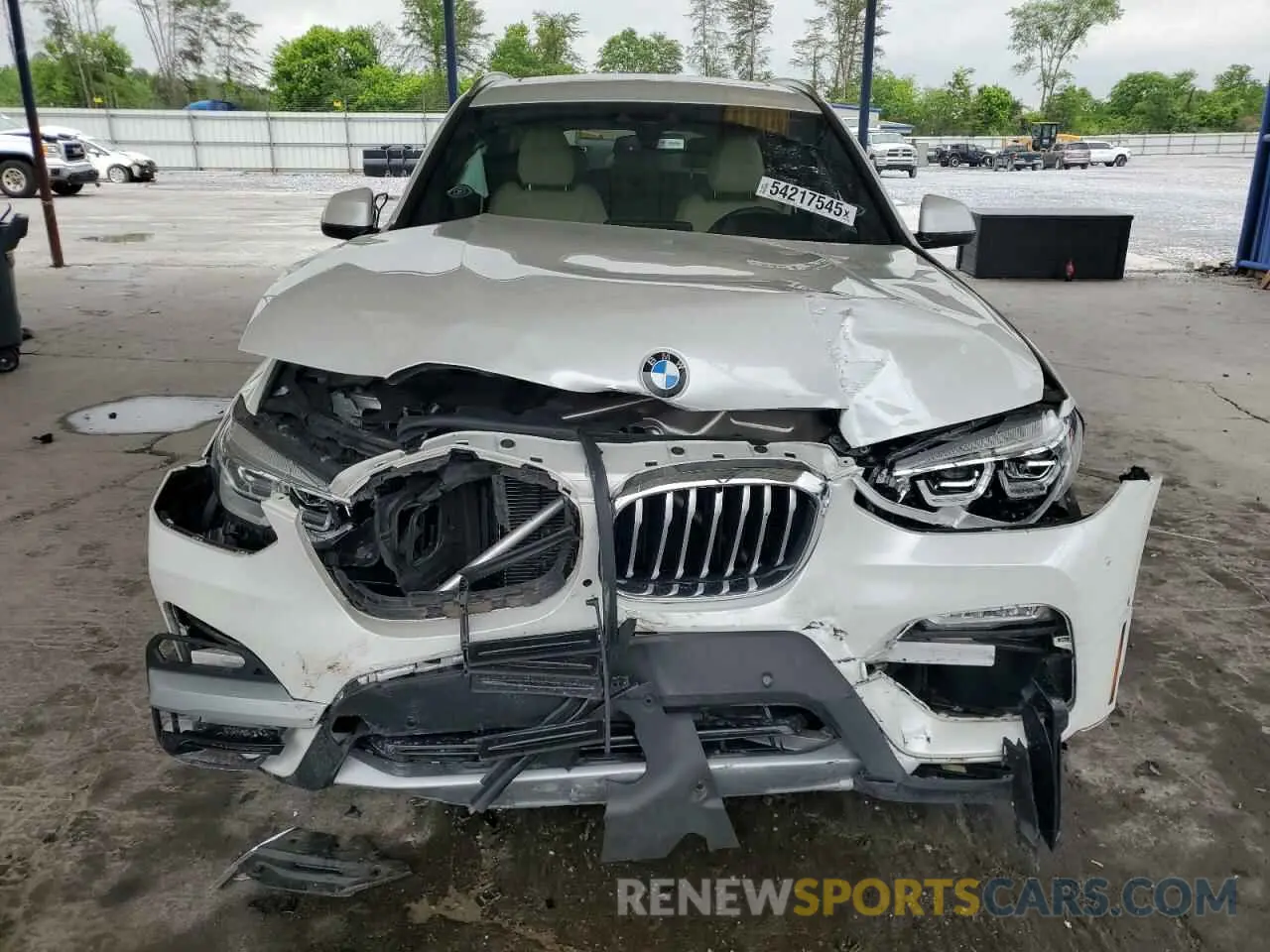 5 fotografías del automóvil dañado 5UXTR9C55KLP95609 BMW X3 2019