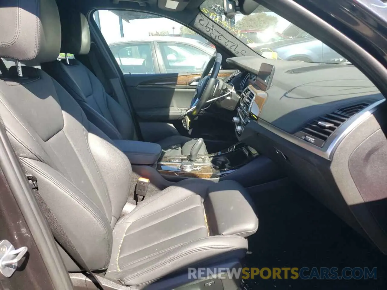 5 fotografías del automóvil dañado 5UXTR9C56KLE20430 BMW X3 2019