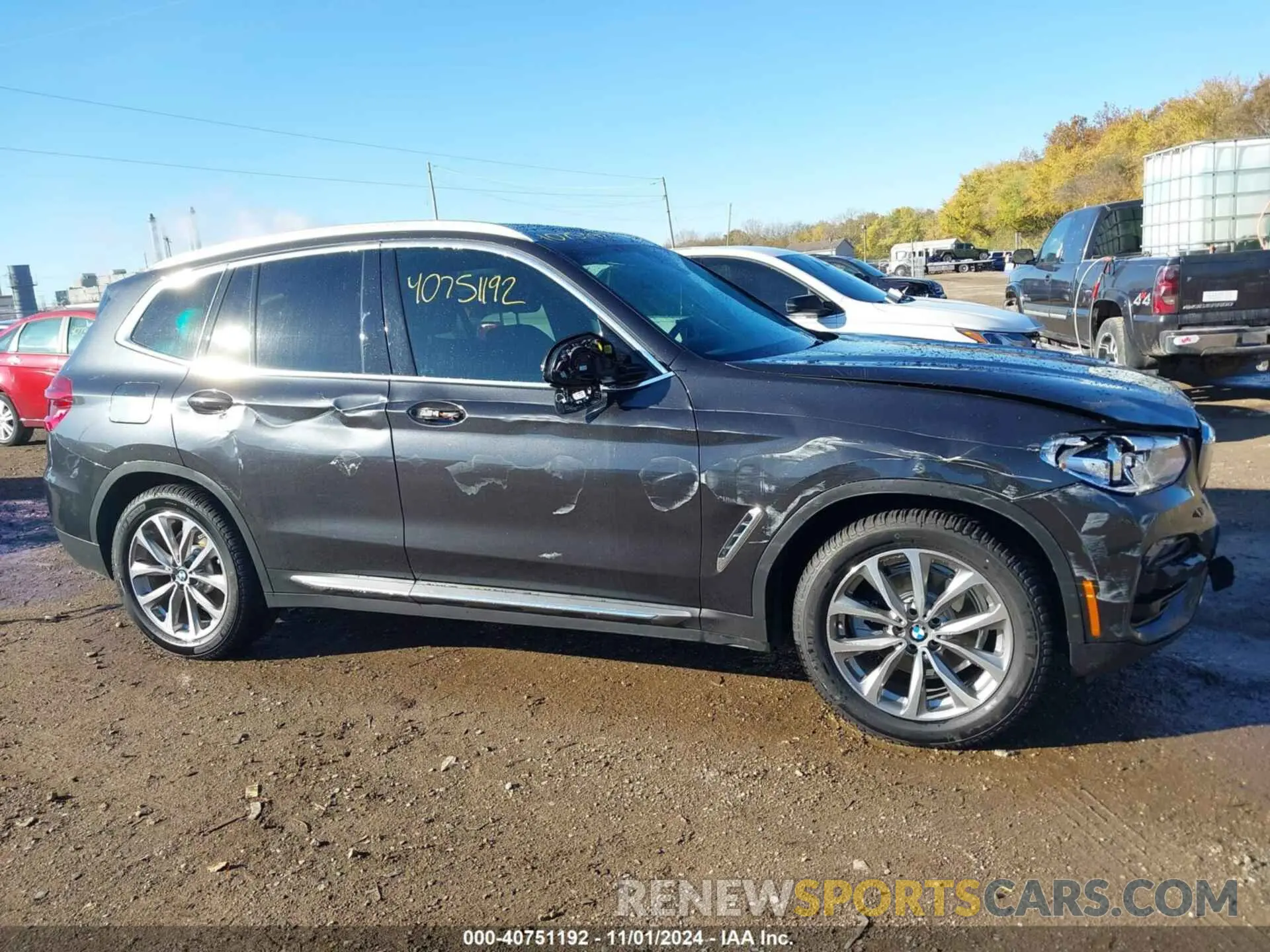 13 fotografías del automóvil dañado 5UXTR9C57KLE17830 BMW X3 2019