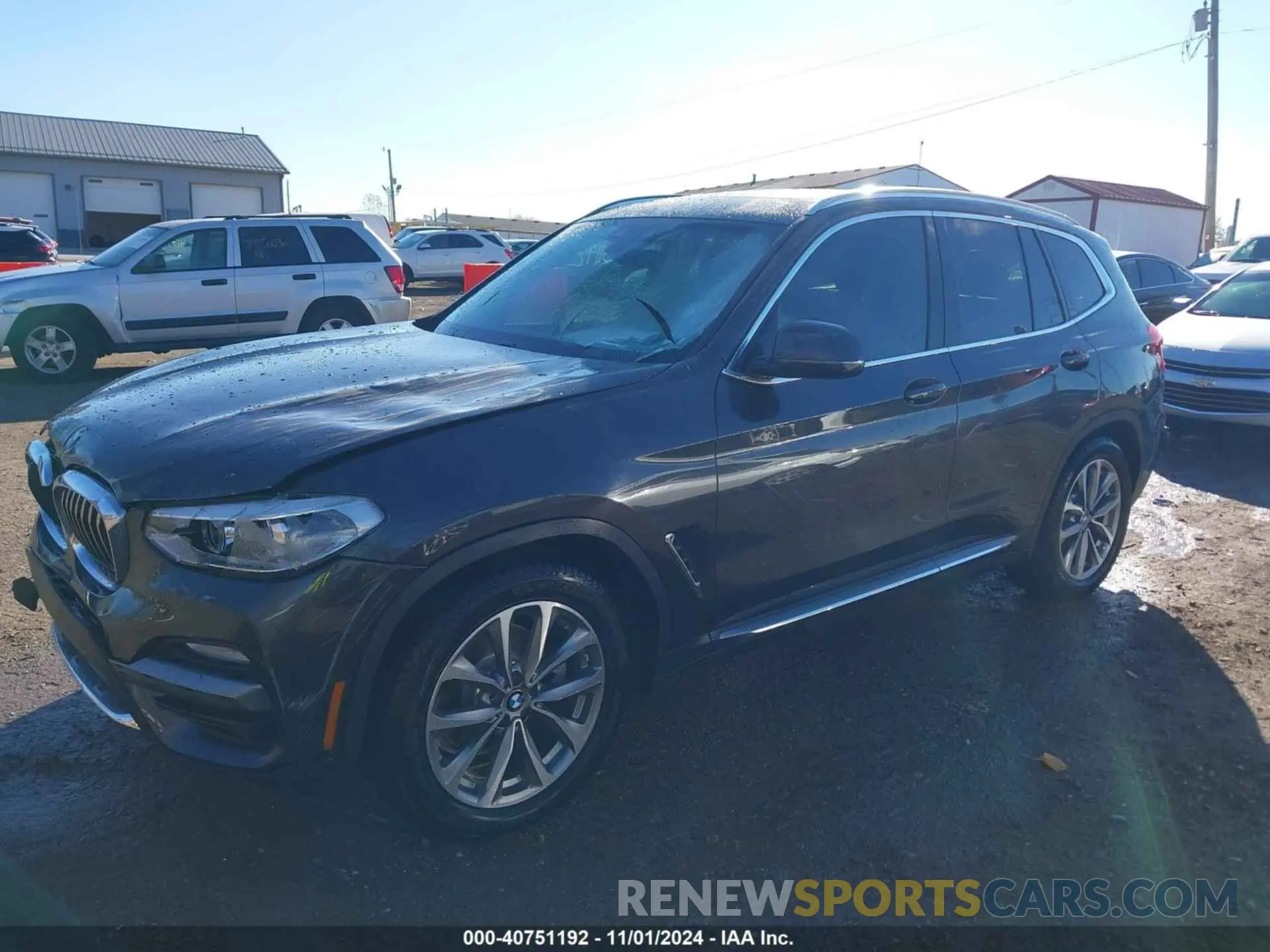 2 fotografías del automóvil dañado 5UXTR9C57KLE17830 BMW X3 2019