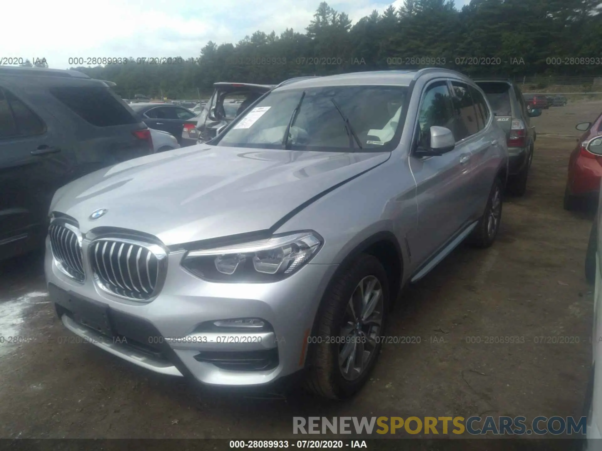 2 fotografías del automóvil dañado 5UXTR9C58KLD96681 BMW X3 2019