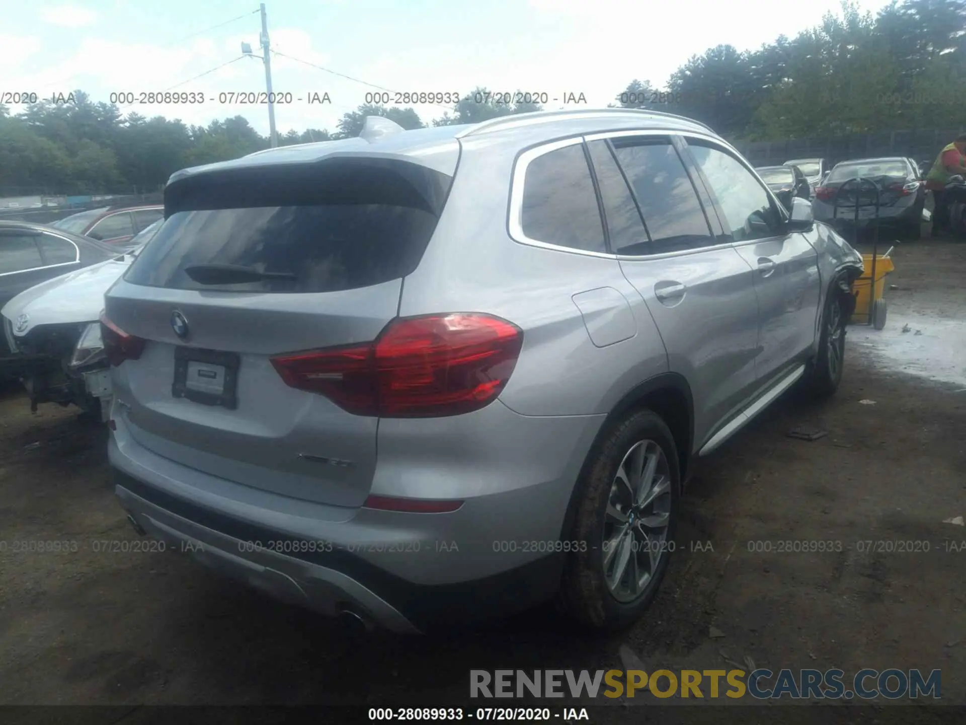 4 fotografías del automóvil dañado 5UXTR9C58KLD96681 BMW X3 2019