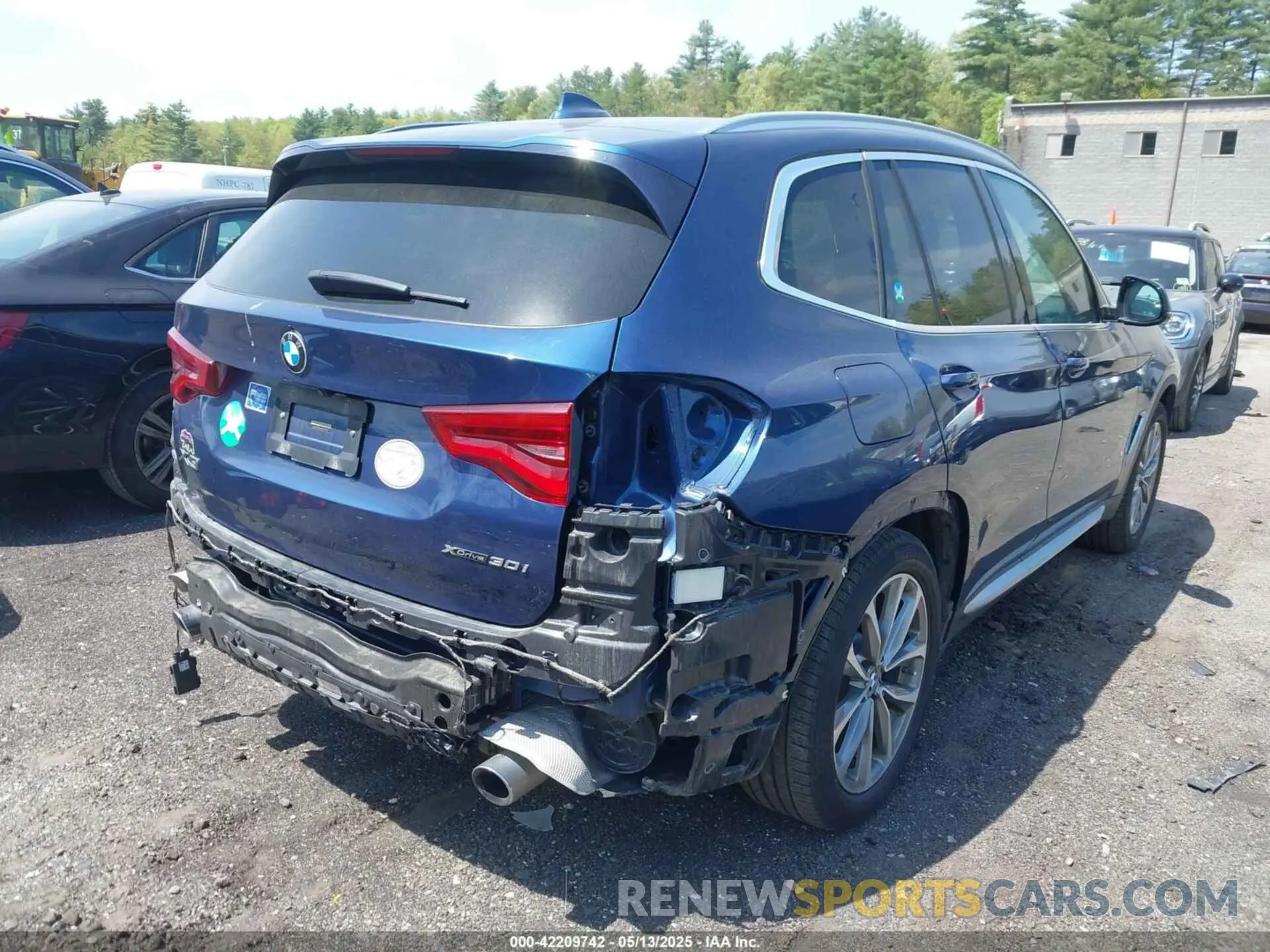4 fotografías del automóvil dañado 5UXTR9C59KLD93739 BMW X3 2019