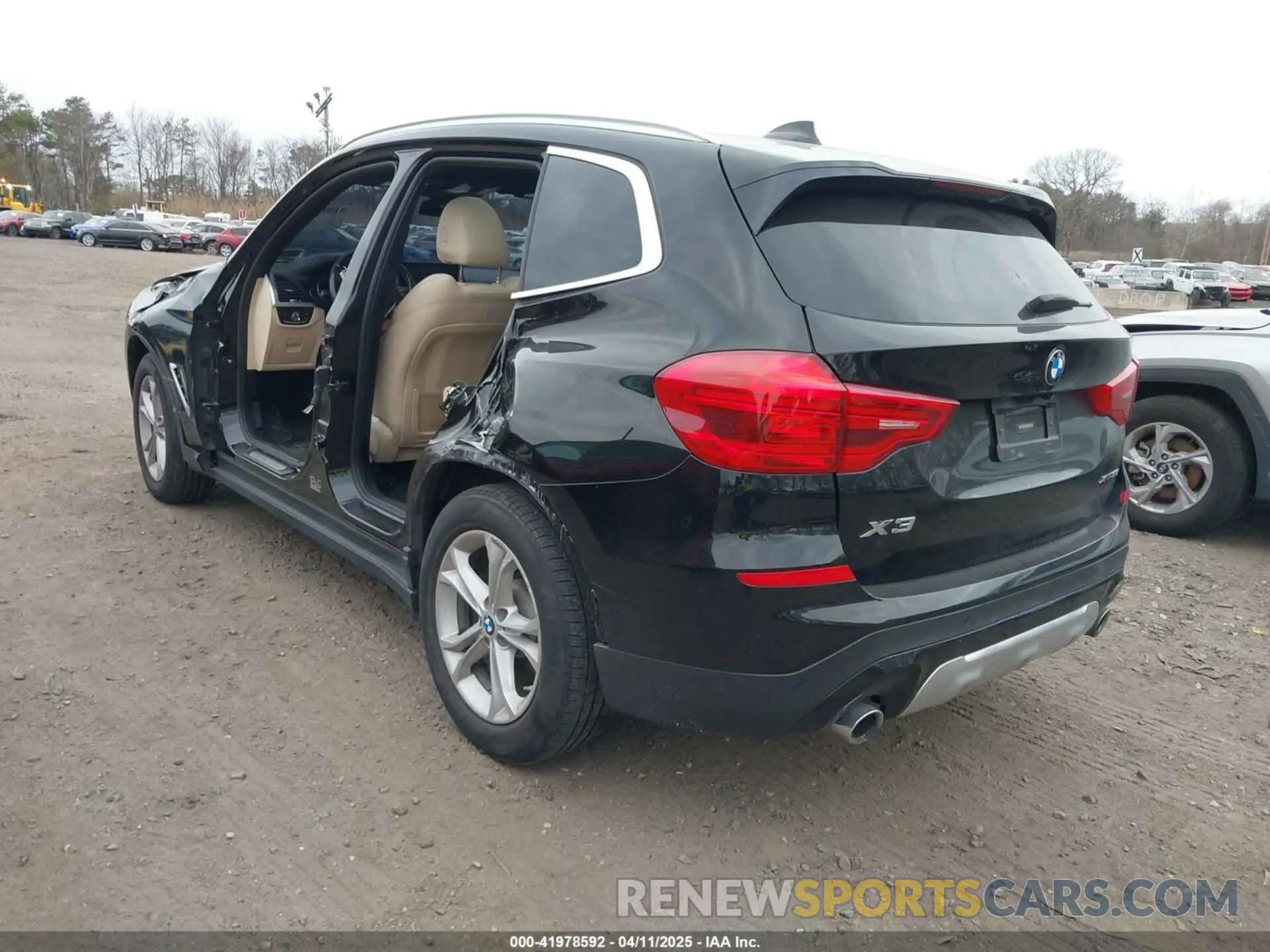 3 fotografías del automóvil dañado 5UXTR9C59KLE12418 BMW X3 2019