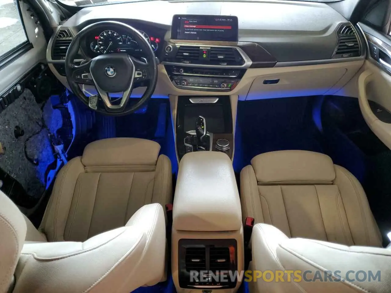 8 fotografías del automóvil dañado 5UXTR9C5XKLD93622 BMW X3 2019