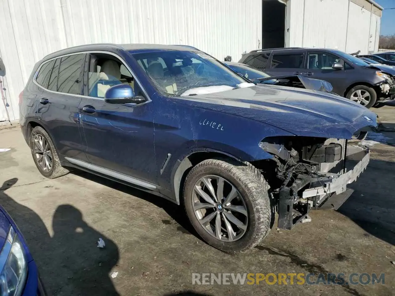 4 fotografías del automóvil dañado 5UXTR9C5XKLD95323 BMW X3 2019