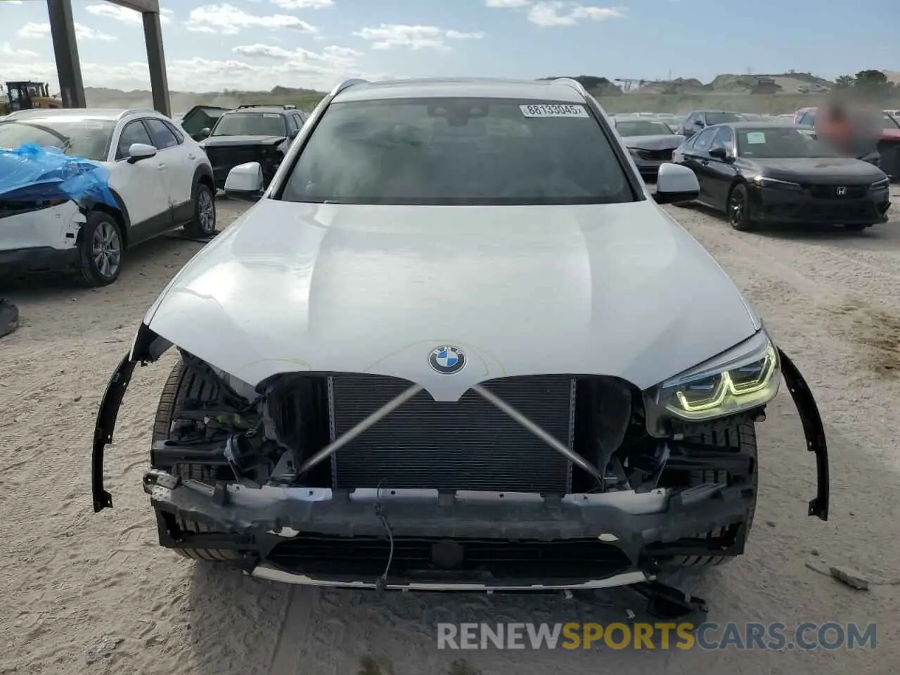 5 fotografías del automóvil dañado 5UXTR9C5XKLE13013 BMW X3 2019