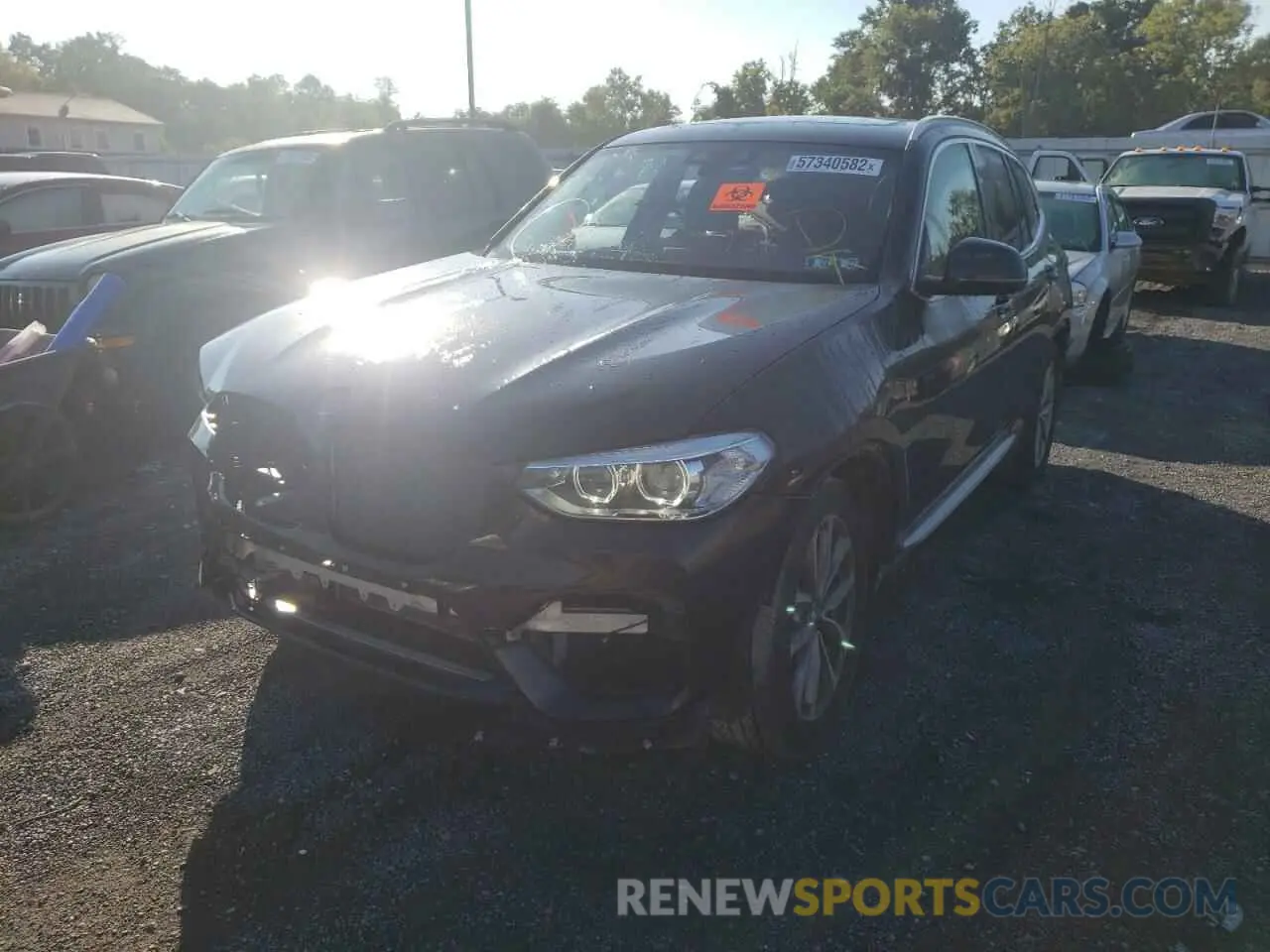 2 fotografías del automóvil dañado 5UXTR9C5XKLP88039 BMW X3 2019