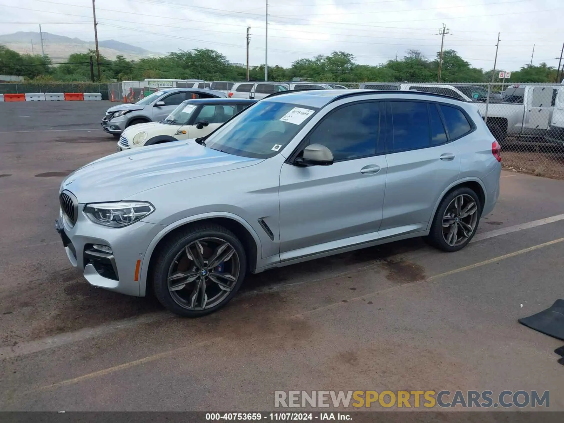 2 fotografías del automóvil dañado 5UXTS3C50K0Z09941 BMW X3 2019