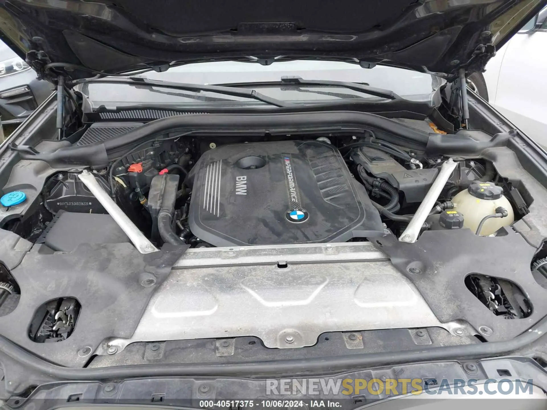 10 fotografías del automóvil dañado 5UXTS3C53K0Z06225 BMW X3 2019