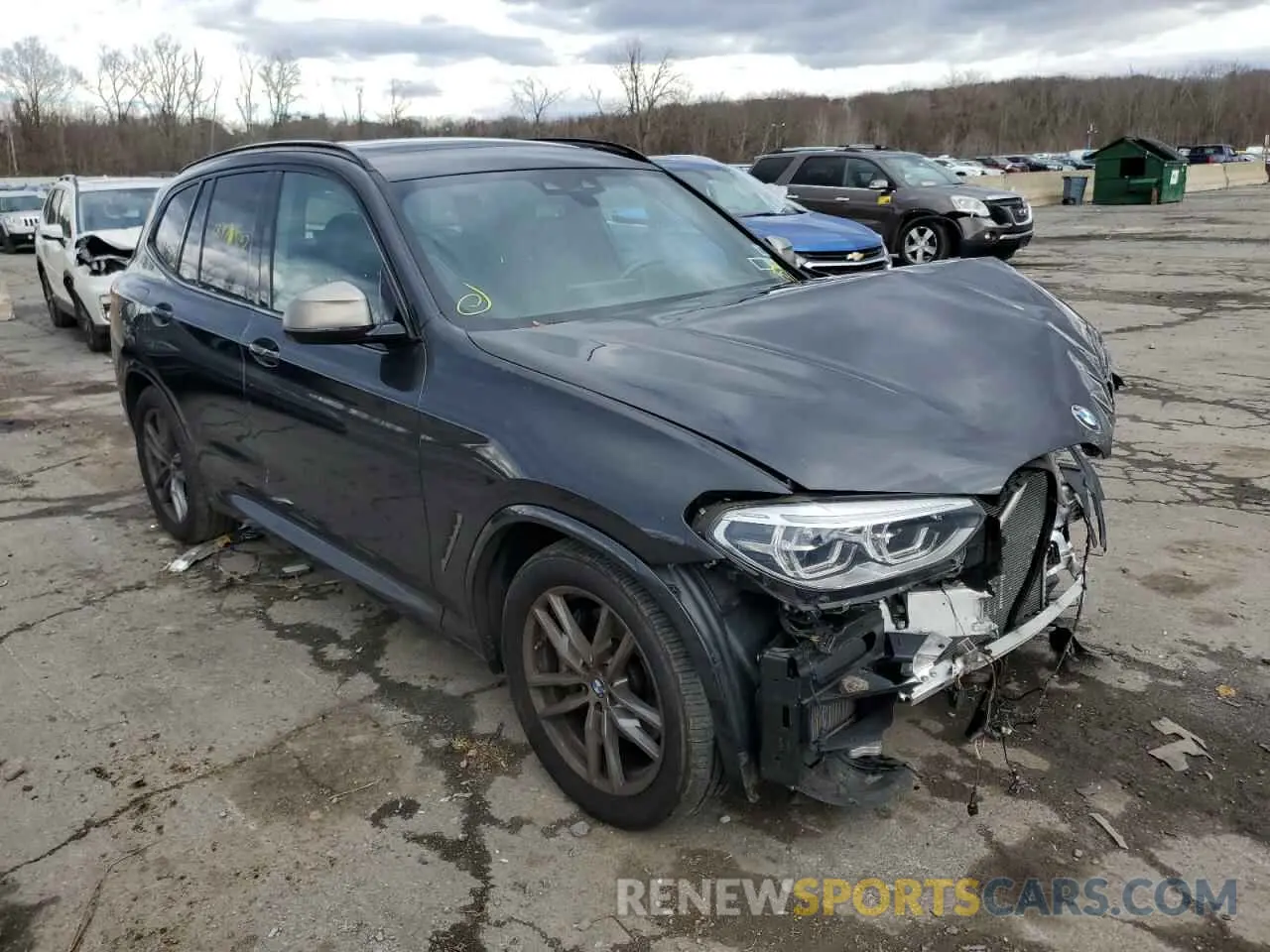 4 fotografías del automóvil dañado 5UXTS3C54K0Z03933 BMW X3 2019