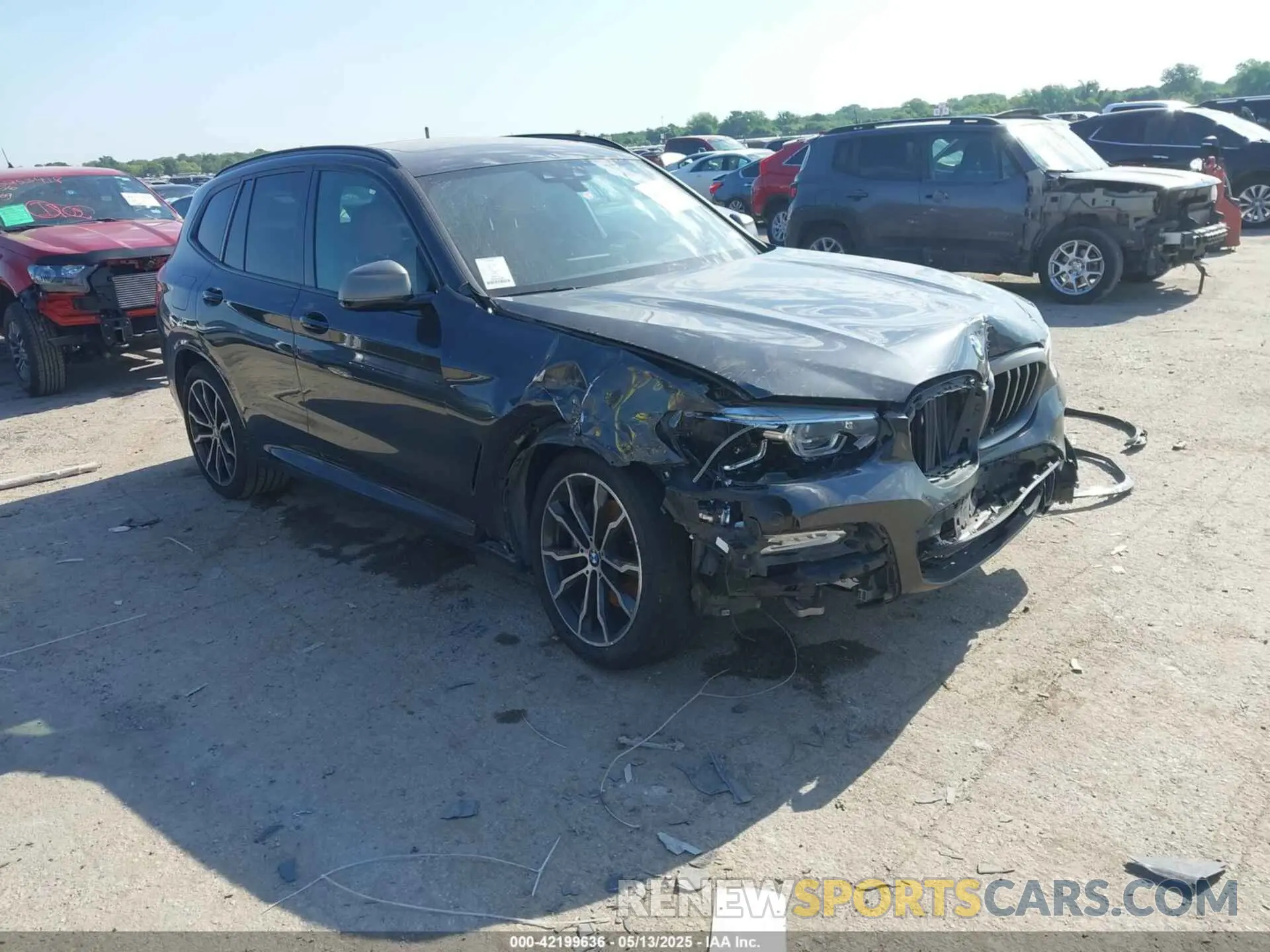 1 fotografías del automóvil dañado 5UXTS3C56K0Z07174 BMW X3 2019