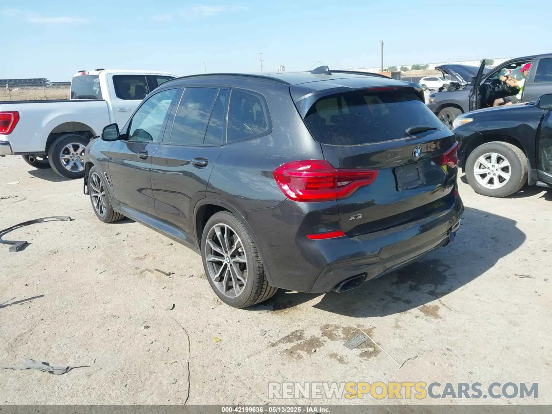 3 fotografías del automóvil dañado 5UXTS3C56K0Z07174 BMW X3 2019