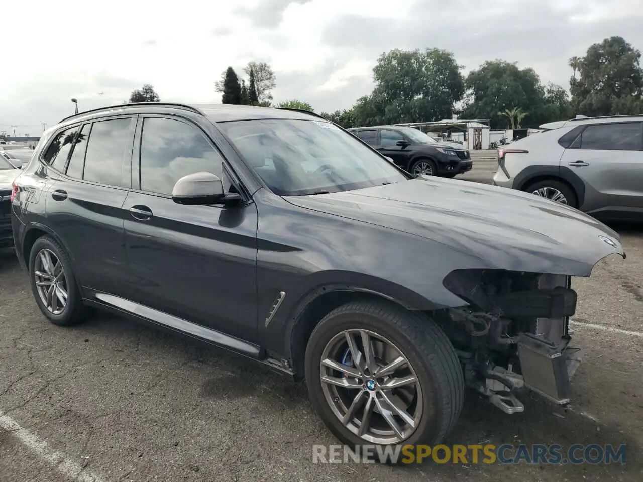 4 fotografías del automóvil dañado 5UXTS3C56K0Z07434 BMW X3 2019