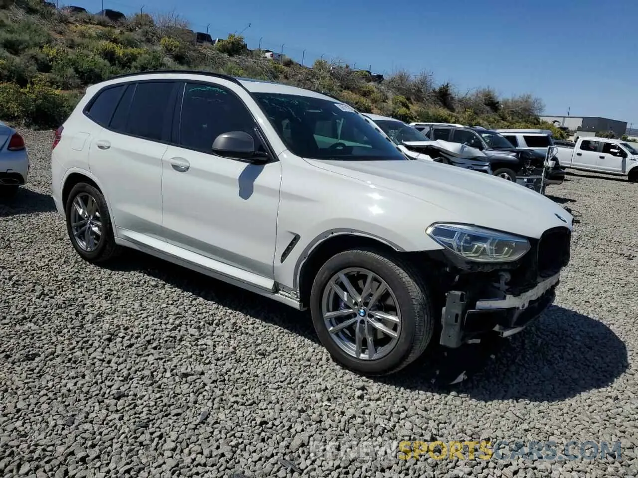 4 fotografías del automóvil dañado 5UXTS3C56K0Z07787 BMW X3 2019