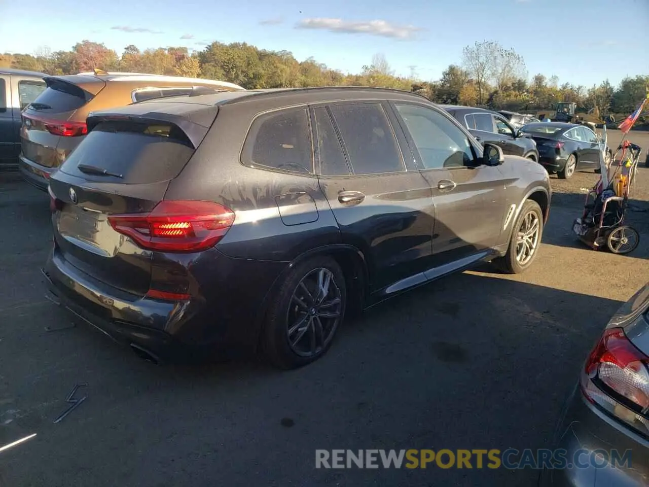 3 fotografías del automóvil dañado 5UXTS3C56K0Z08132 BMW X3 2019