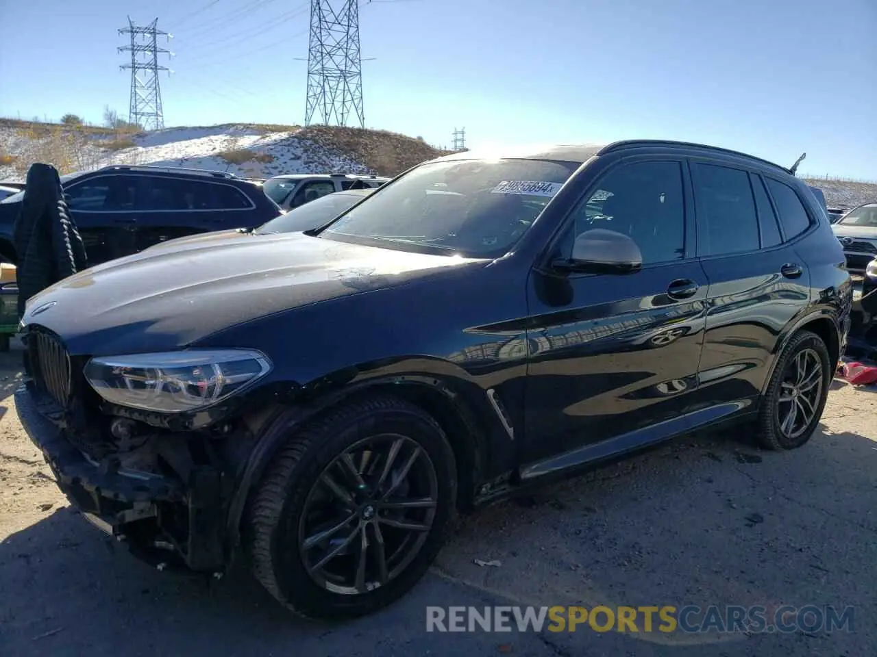 1 fotografías del automóvil dañado 5UXTS3C57KLR72193 BMW X3 2019